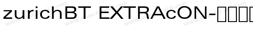 zurichBT EXTRAcON字体转换